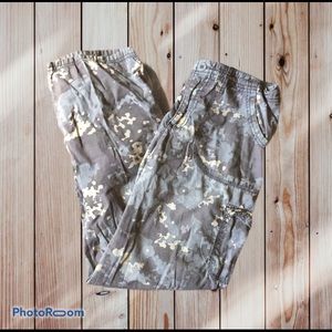 Gray Camouflage Cargo Pants